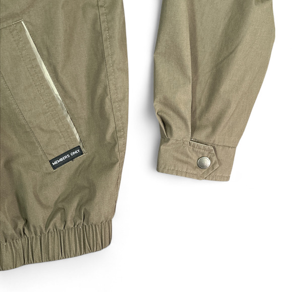 Vintage Members Only Jacket Adult MEDIUM Brown Tan Mariner Windbreaker 90s - Picture 6 of 10